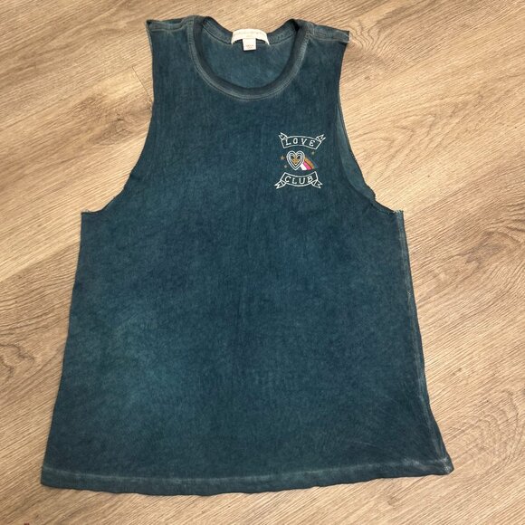 Spiritual Gangster Love Club Tank Top Blue X-Small Womens - Picture 4 of 8